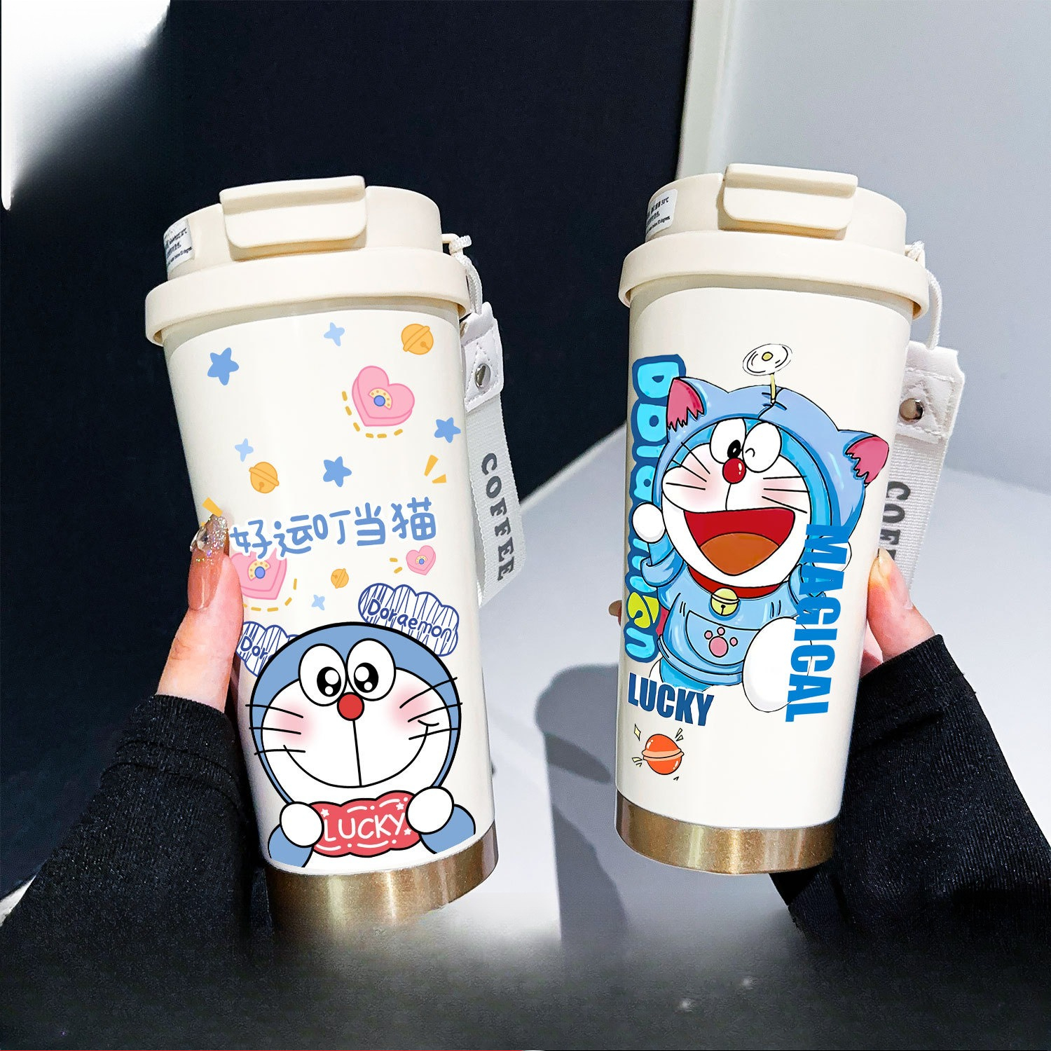 Men Accessories Aesthetic - Doraemon Thermos Blue Fat Man 316