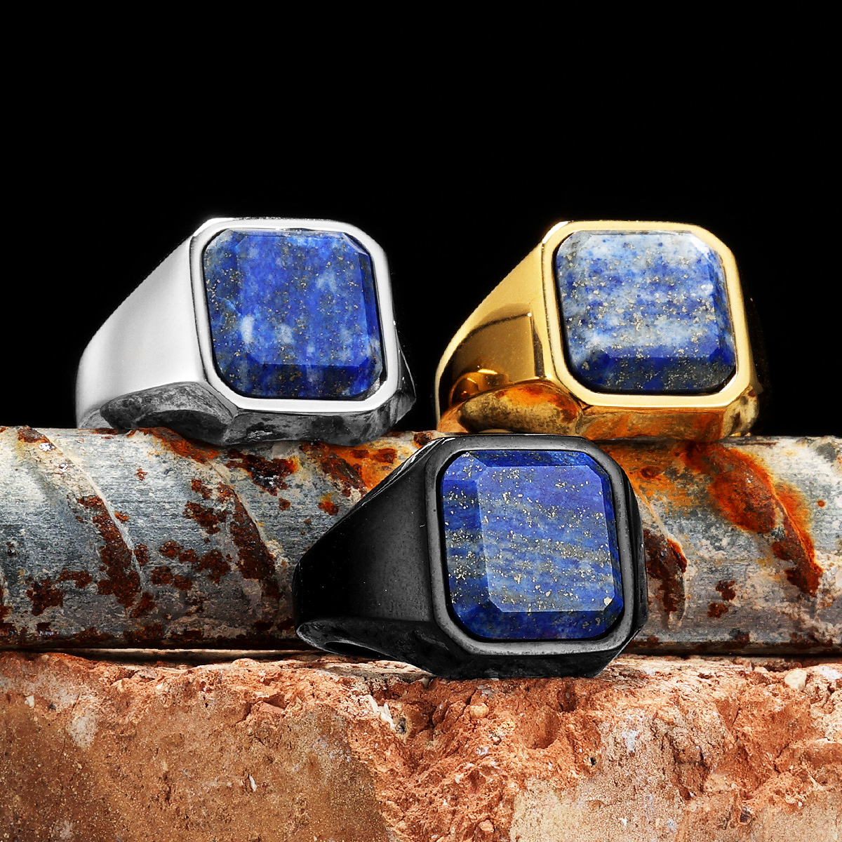 Men Accessories Aesthetic - Luxury Galaxy Starry Sky Men Rings