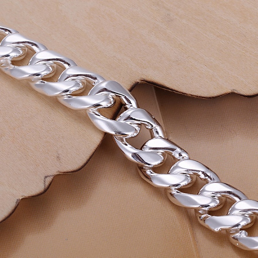 Men Accessories Chain And Bracelet - Fine 925 Sterling Silver Solid Chain