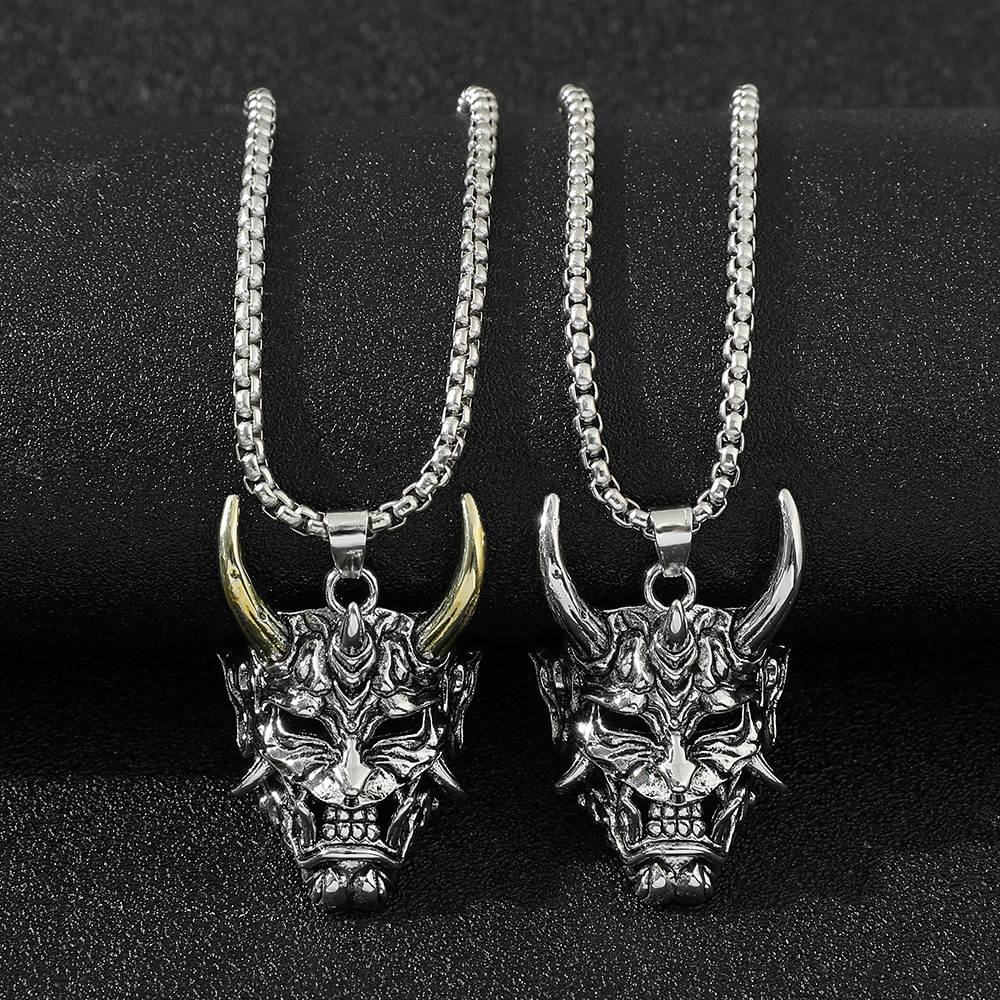 Men Accessories Fashion - Handsome Rascal Ghost Mask Pendant Necklace