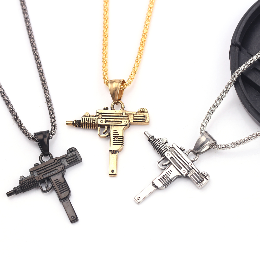 Punk Uzi Pistol Machine Gun Ne - Men Accessories Fashion reseña y precio