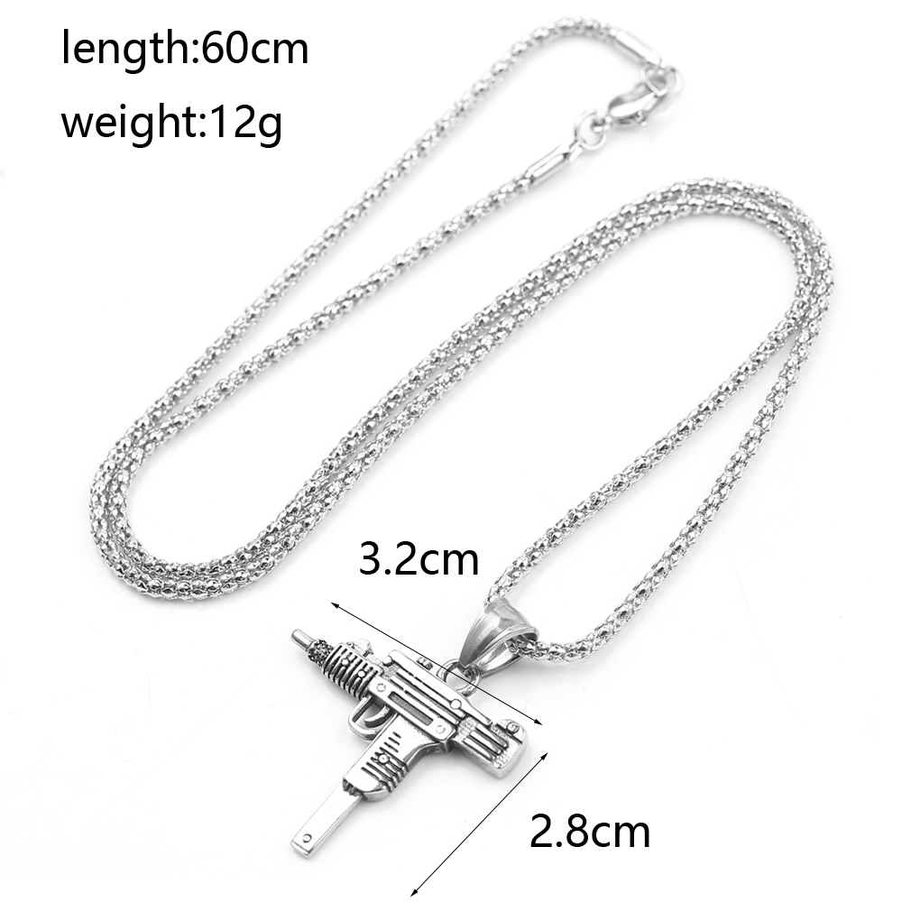 Punk Uzi Pistol Machine Gun Ne - Men Accessories Fashion reseña y precio