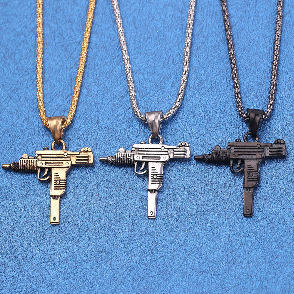 Punk Uzi Pistol Machine Gun Ne - Men Accessories Fashion reseña y precio