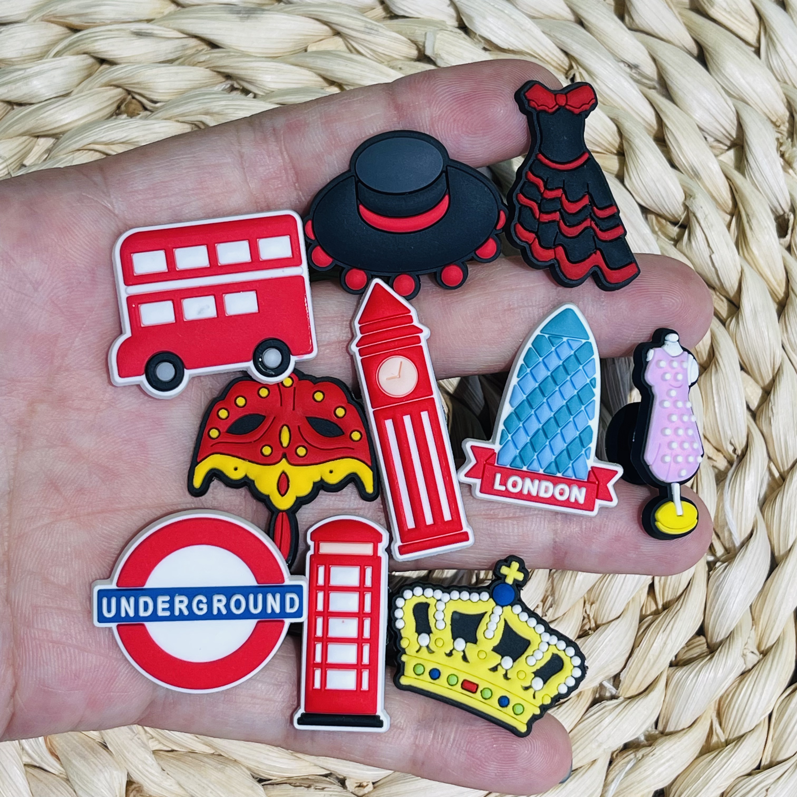 1-10pcs London Double-decker B - Men'S Accessories London reseña y precio