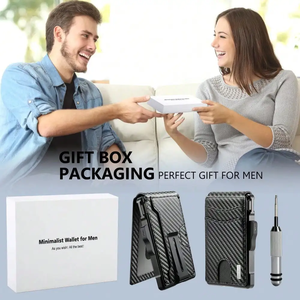 Wallet for Men, Mens Minimalis - Money Clip Slim reseña y precio