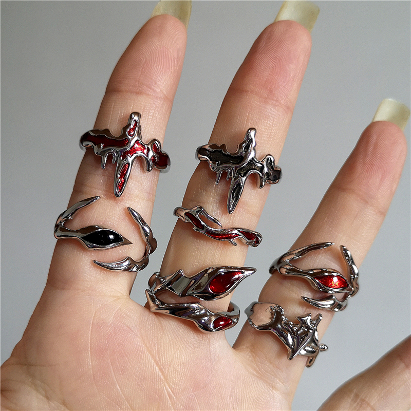 Punk Exaggerated Geometric Irr - Men Accessories Aesthetic reseña y precio
