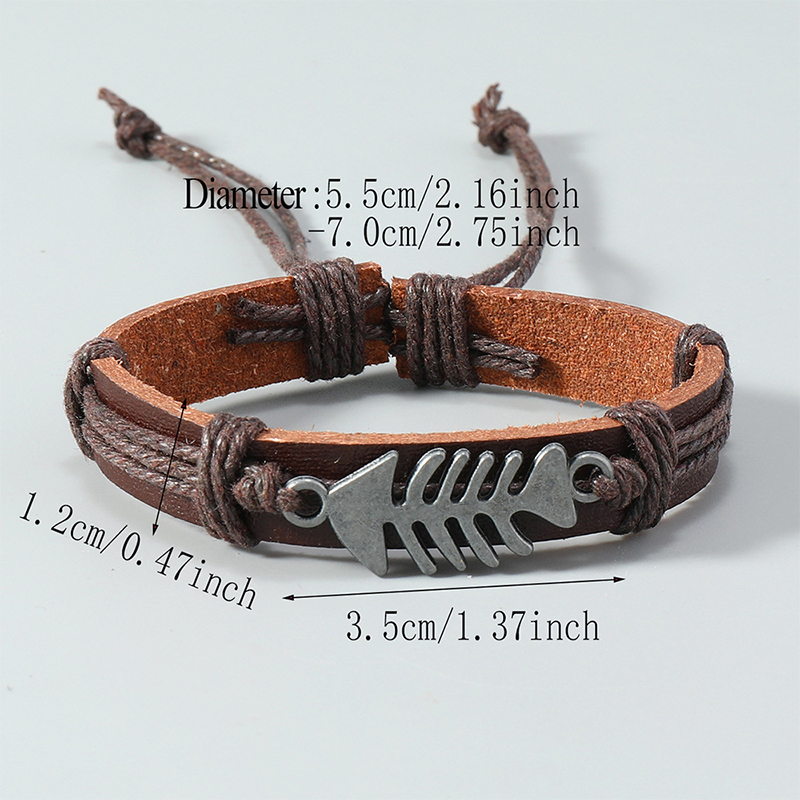 Trendy Retro Leather Woven Fis - Men Accessories Pk reseña y precio