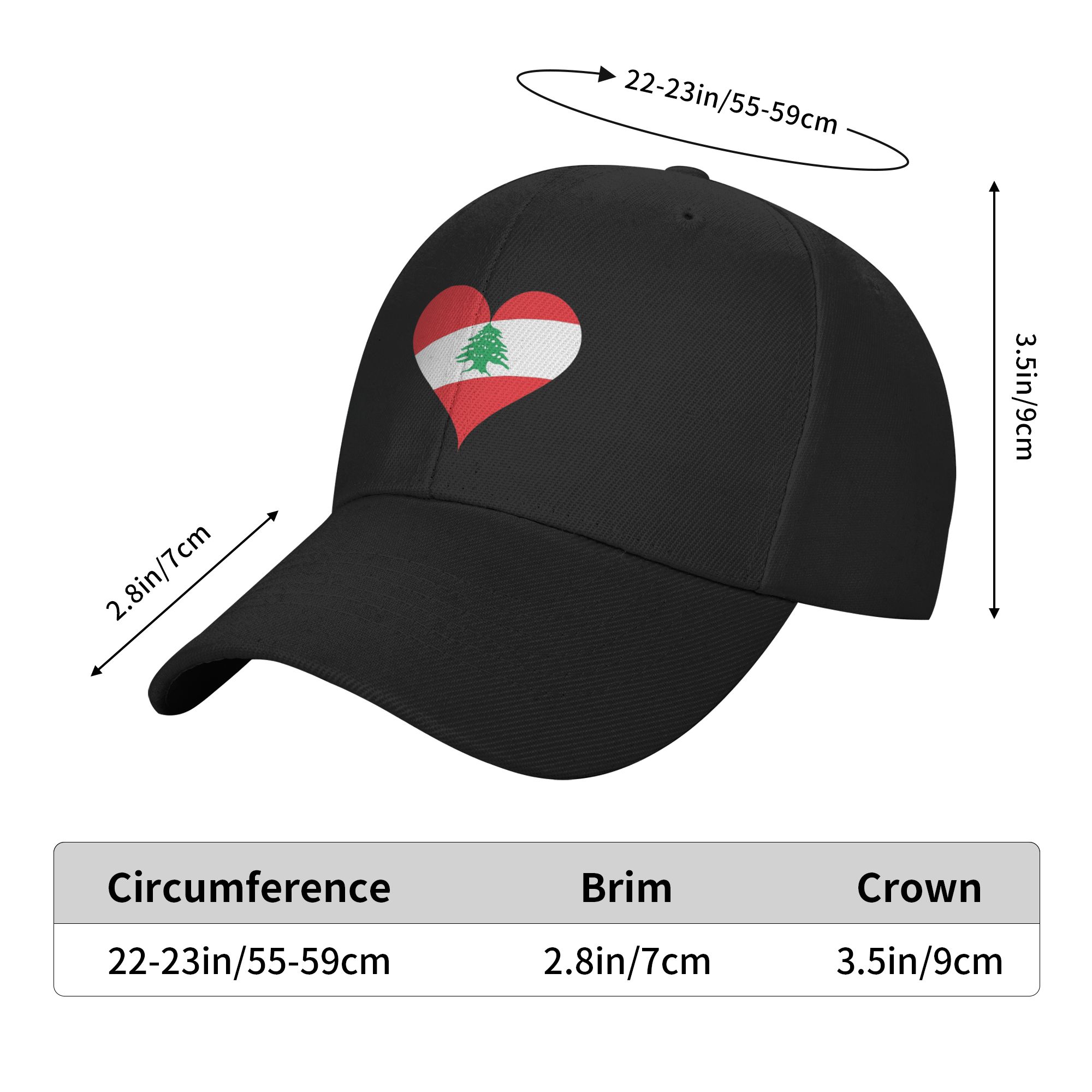 Men Women Lebanon Flag Heart A - Men Accessories Lebanon reseña y precio