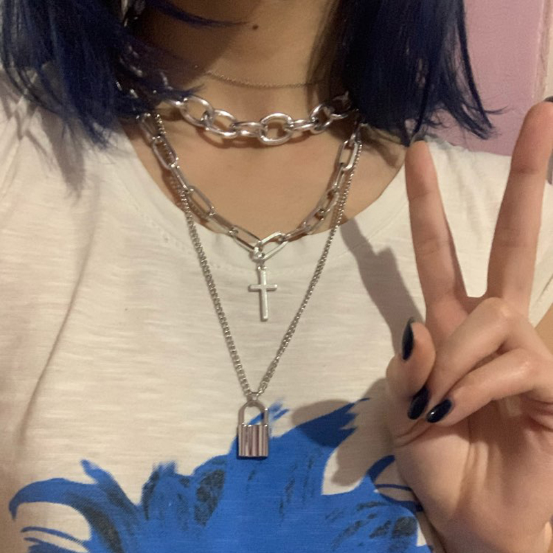 FNQUFUJ Layered grunge aesthet - Men Accessories Aesthetic reseña y precio