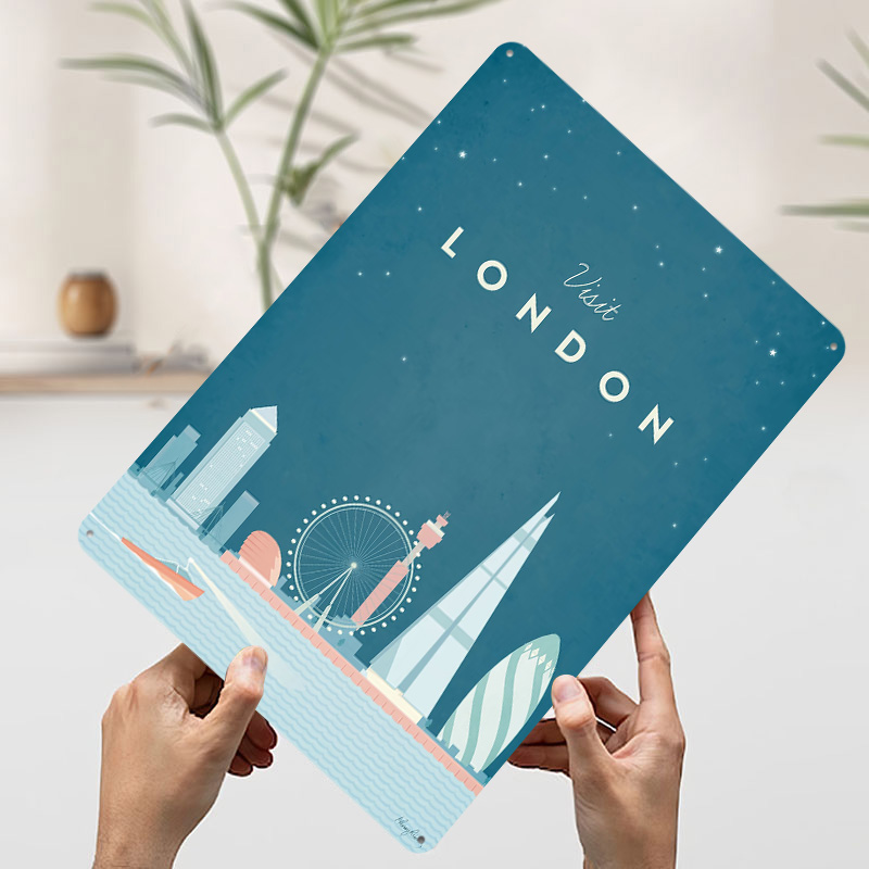 London Metal Poster Custom Wal - Men'S Accessories London reseña y precio