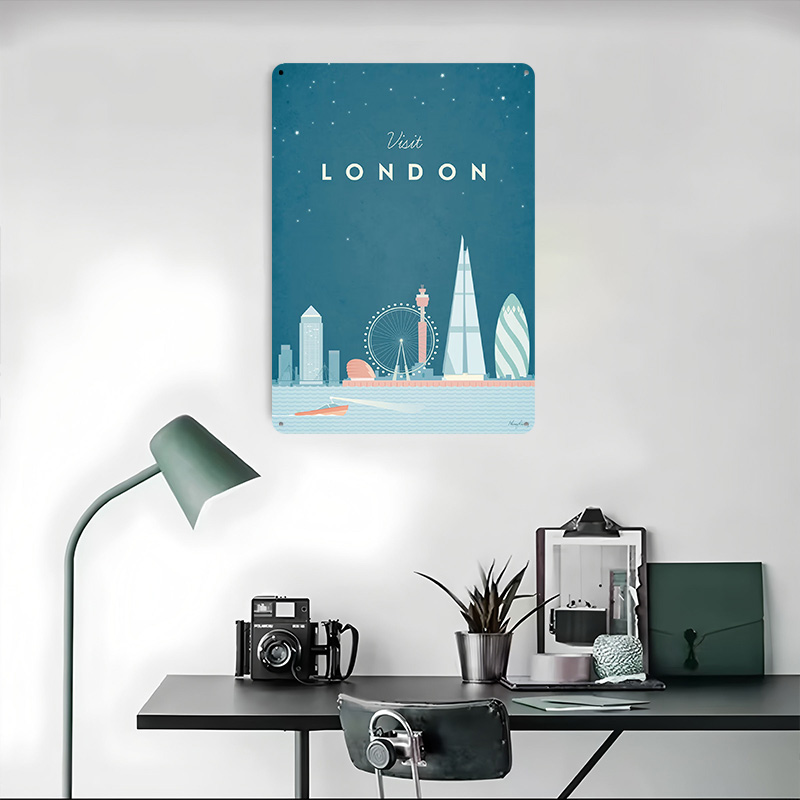 London Metal Poster Custom Wal - Men'S Accessories London reseña y precio
