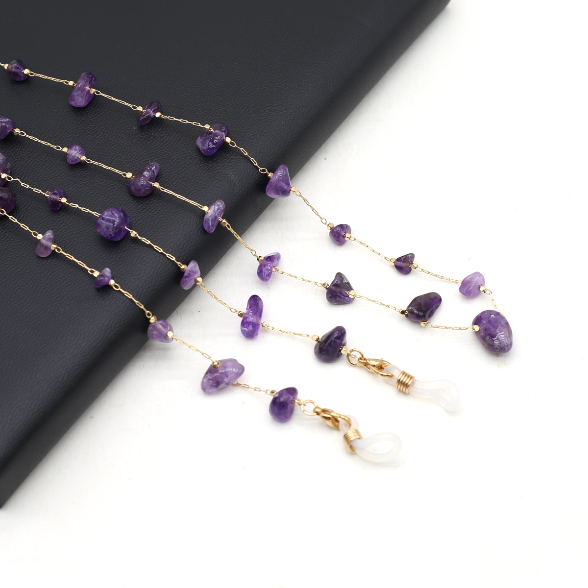 Natural Amethyst Stone Beaded  - Men Accessories All reseña y precio