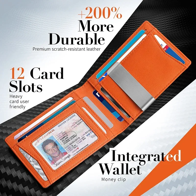 Carbon Fiber Mens Wallet Money - Money Clip Slim reseña y precio