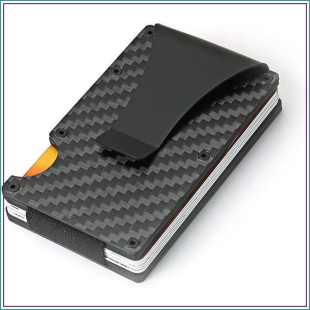 Slim Carbon Fiber RFID Blockin - Money Clip Slim reseña y precio