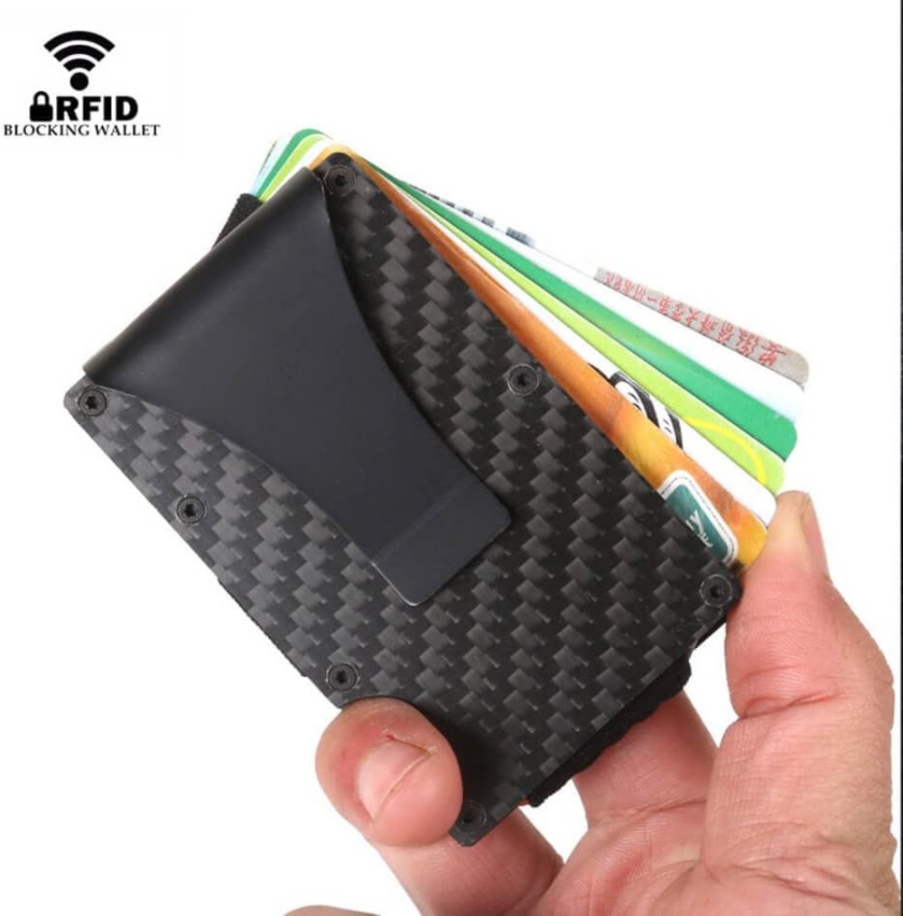 Slim Carbon Fiber RFID Blockin - Money Clip Slim reseña y precio