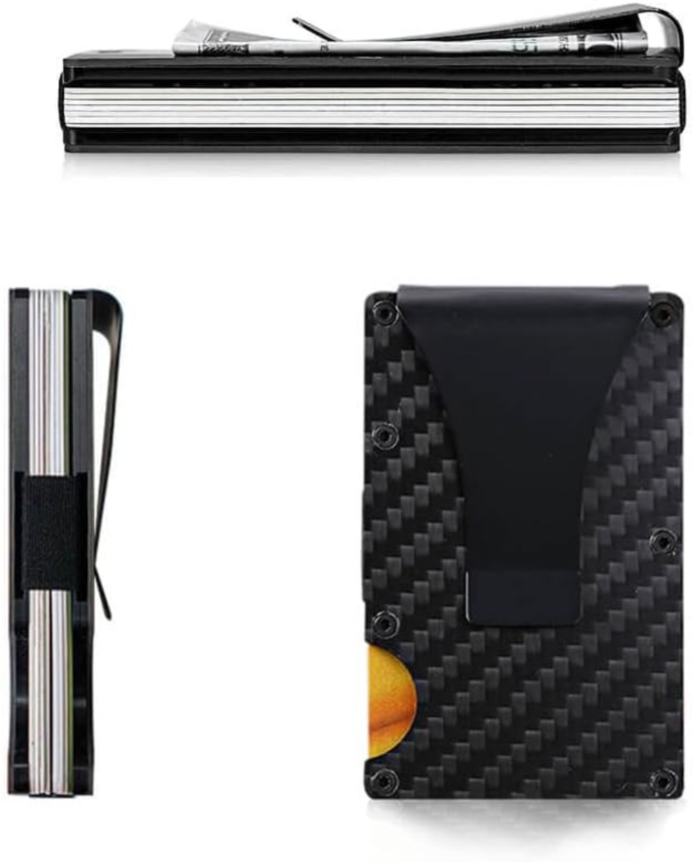Slim Carbon Fiber RFID Blockin - Money Clip Slim reseña y precio