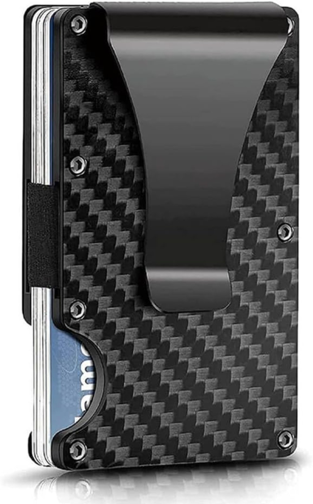Slim Carbon Fiber RFID Blockin - Money Clip Slim reseña y precio