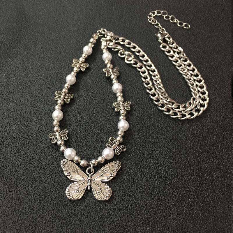 Gothic Butterfly Pendant Neckl - Men Accessories Aesthetic reseña y precio