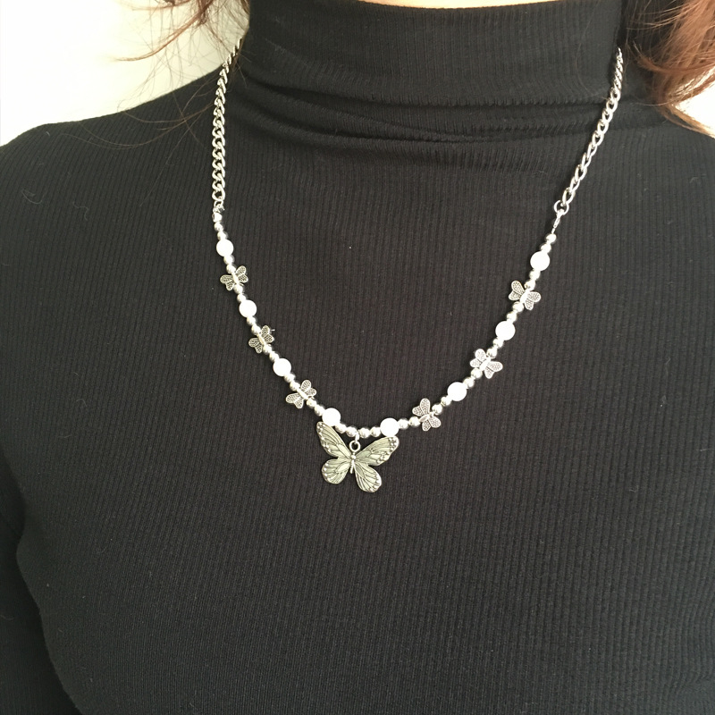 Gothic Butterfly Pendant Neckl - Men Accessories Aesthetic reseña y precio