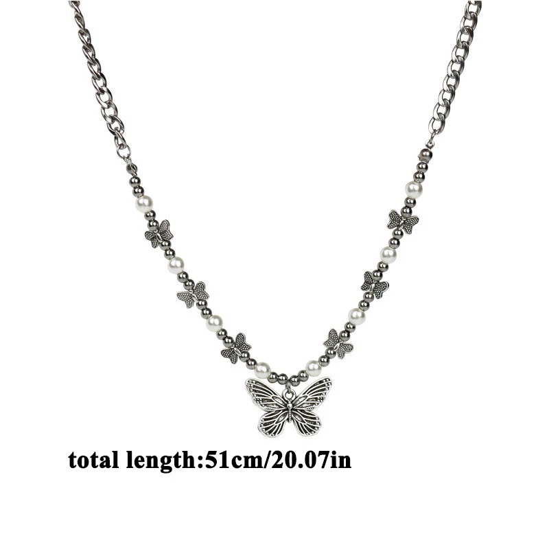 Gothic Butterfly Pendant Neckl - Men Accessories Aesthetic reseña y precio