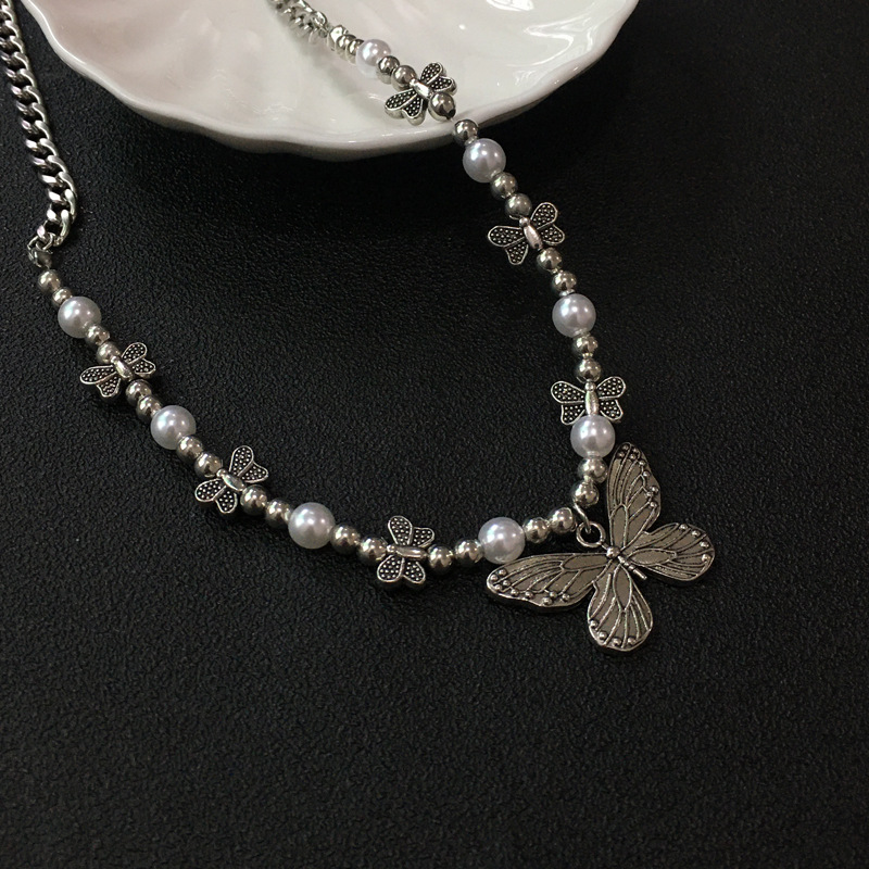 Gothic Butterfly Pendant Neckl - Men Accessories Aesthetic reseña y precio