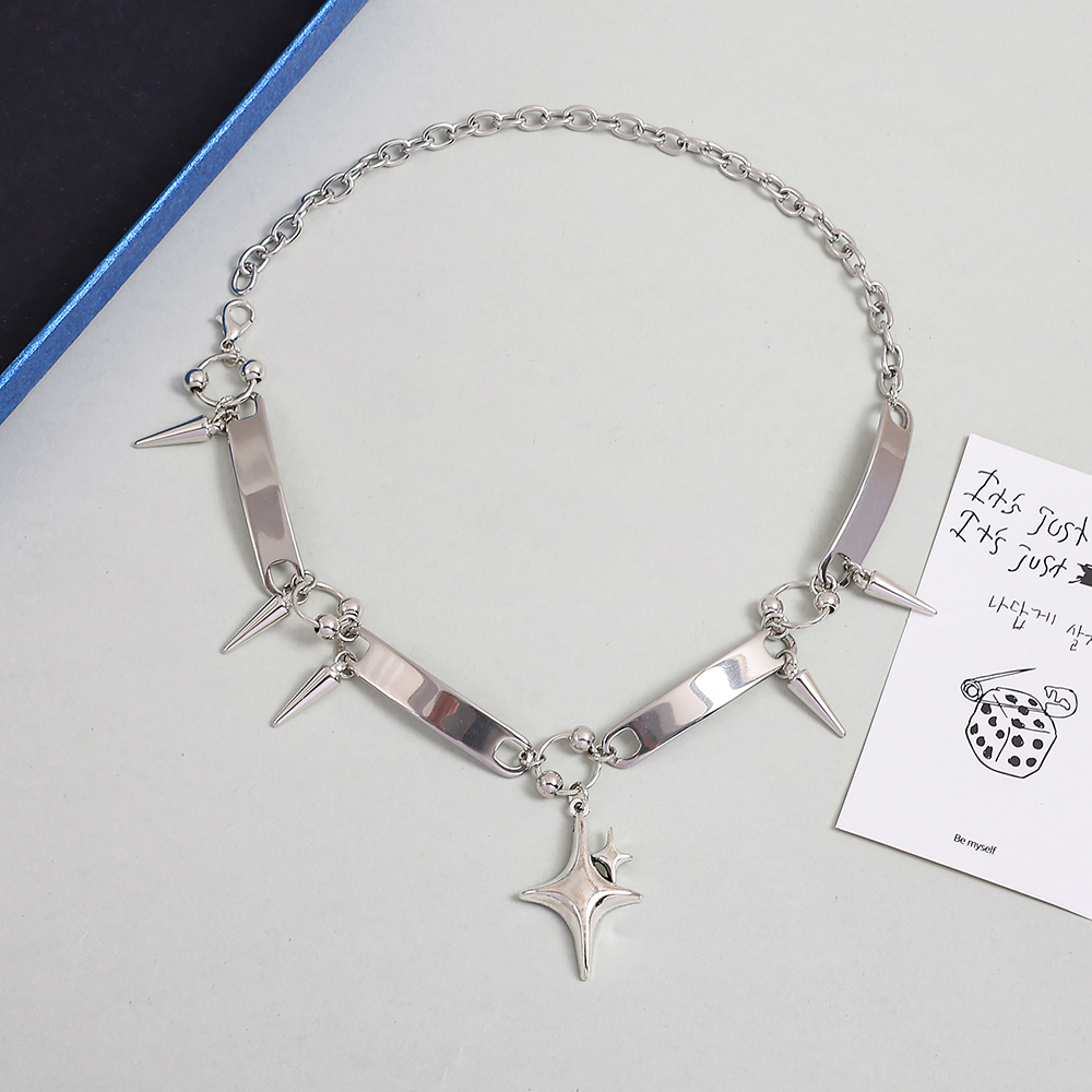 Punk Style Silver Spiked Star  - Men Accessories Fashion reseña y precio