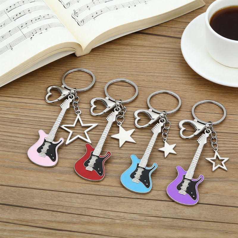 Guitar Love Heart Key Chain fo - Men Accessories All reseña y precio