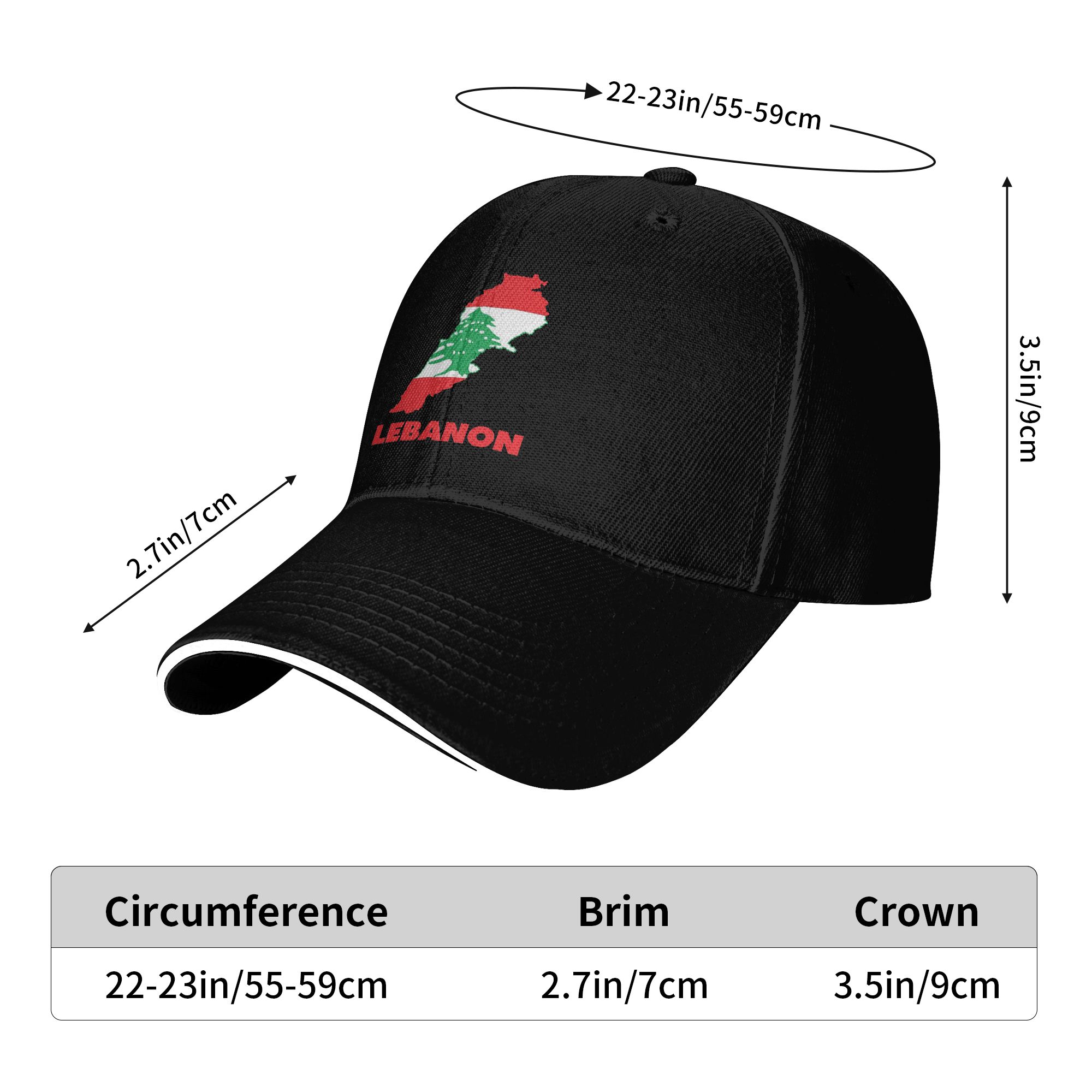 New Baseball Cap Lebanon Flag  - Men Accessories Lebanon reseña y precio