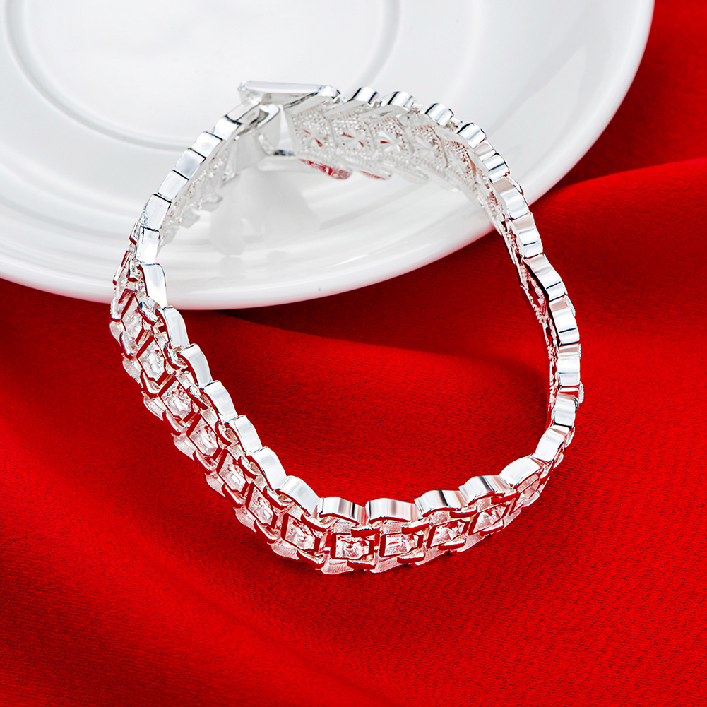 Noble 925 Sterling Silver Fash - Men Accessories Chain And Bracelet reseña y precio