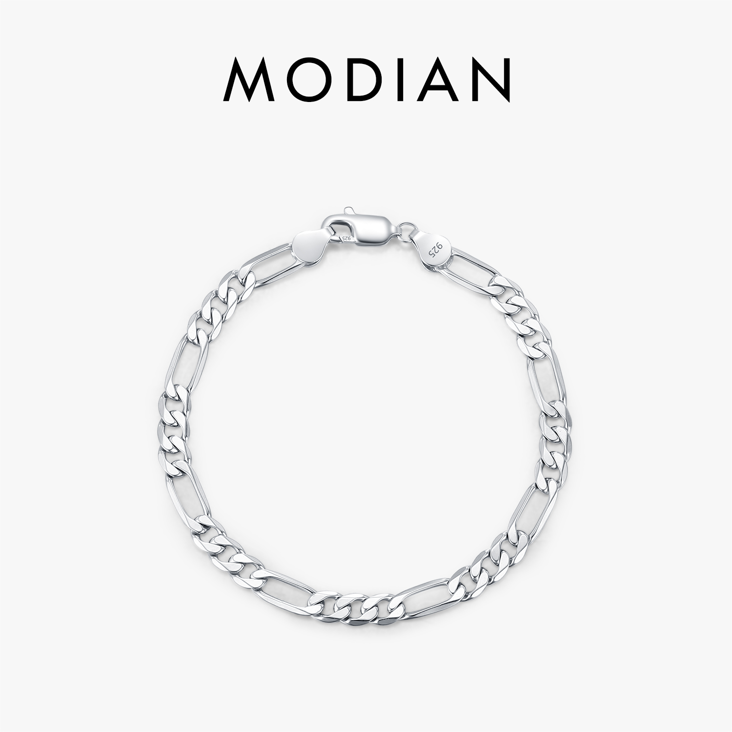 MODIAN 925 Sterling Silver 3 S - Men Accessories Chain And Bracelet reseña y precio