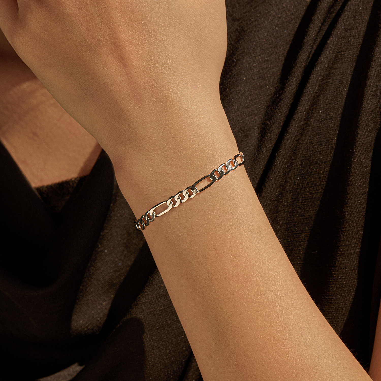 MODIAN 925 Sterling Silver 3 S - Men Accessories Chain And Bracelet reseña y precio