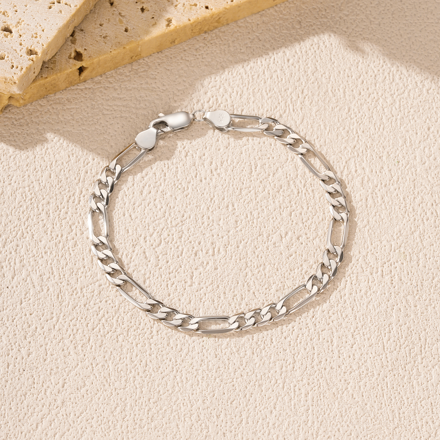 MODIAN 925 Sterling Silver 3 S - Men Accessories Chain And Bracelet reseña y precio