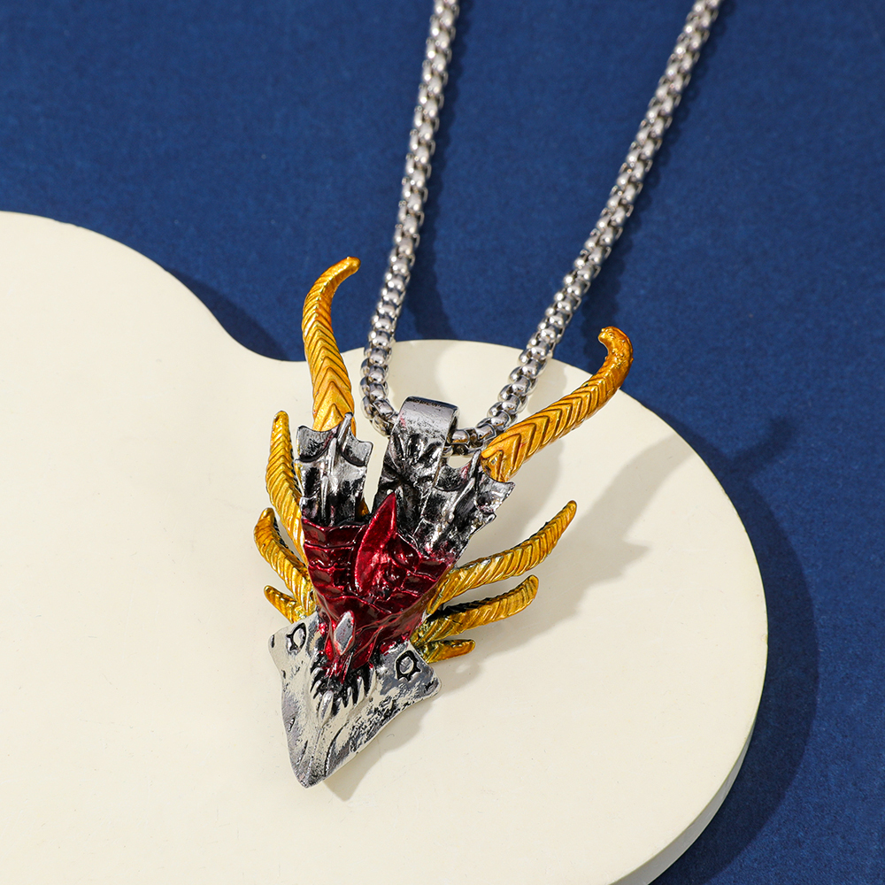Retro Hip-Hop Evil Dragon Head - Men Accessories Fashion reseña y precio