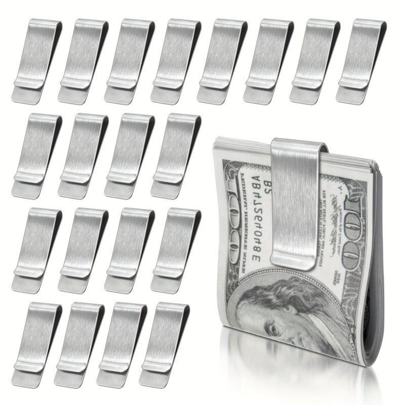 20PCS Stainless Steel Silver S - Money Clip Slim reseña y precio