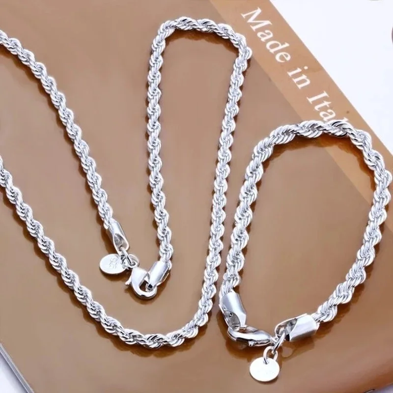 Charm 925 sterling silver Acce - Men Accessories Chain And Bracelet reseña y precio
