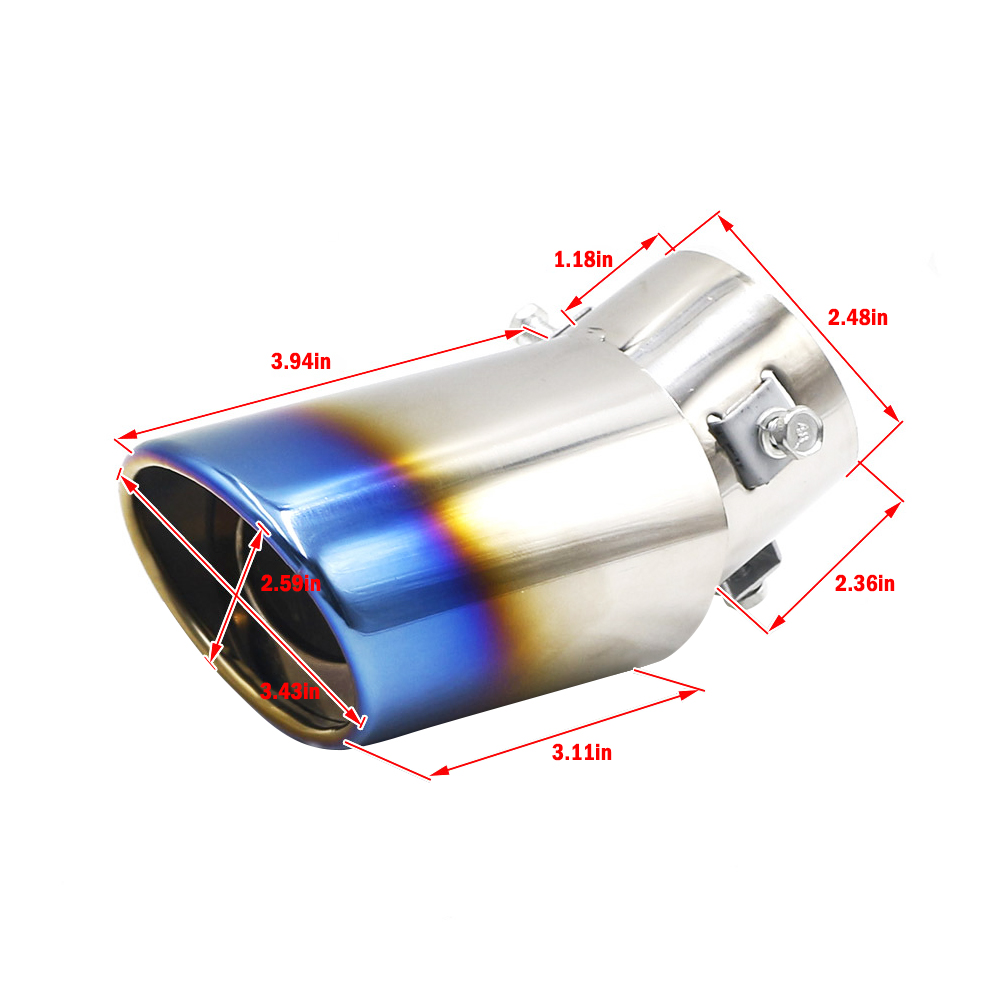Tail Muffler Exhaust Tip Pipe  - Men Accessories Tips reseña y precio