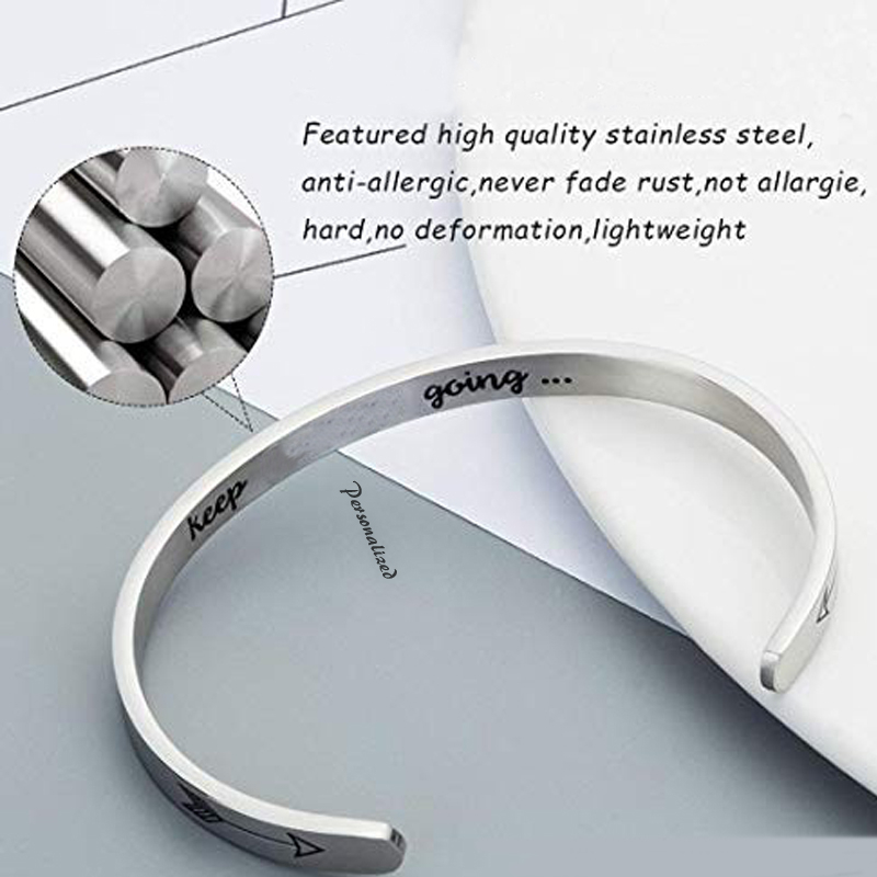 4MM To 8MM Free Engraving Cuff - Men Accessories All reseña y precio