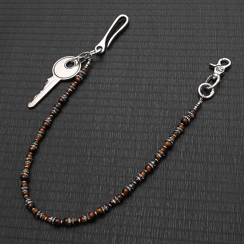 Hip Hop Punk Tiger Eye Beaded  - Men Accessories Pk reseña y precio