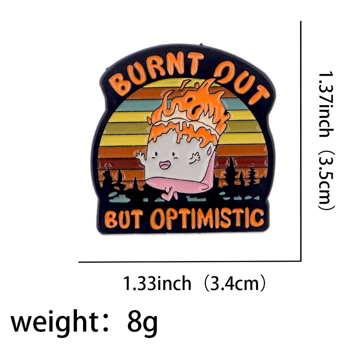 Fire Badges Enamel Pin Brooche - Men Accessories Fashion reseña y precio