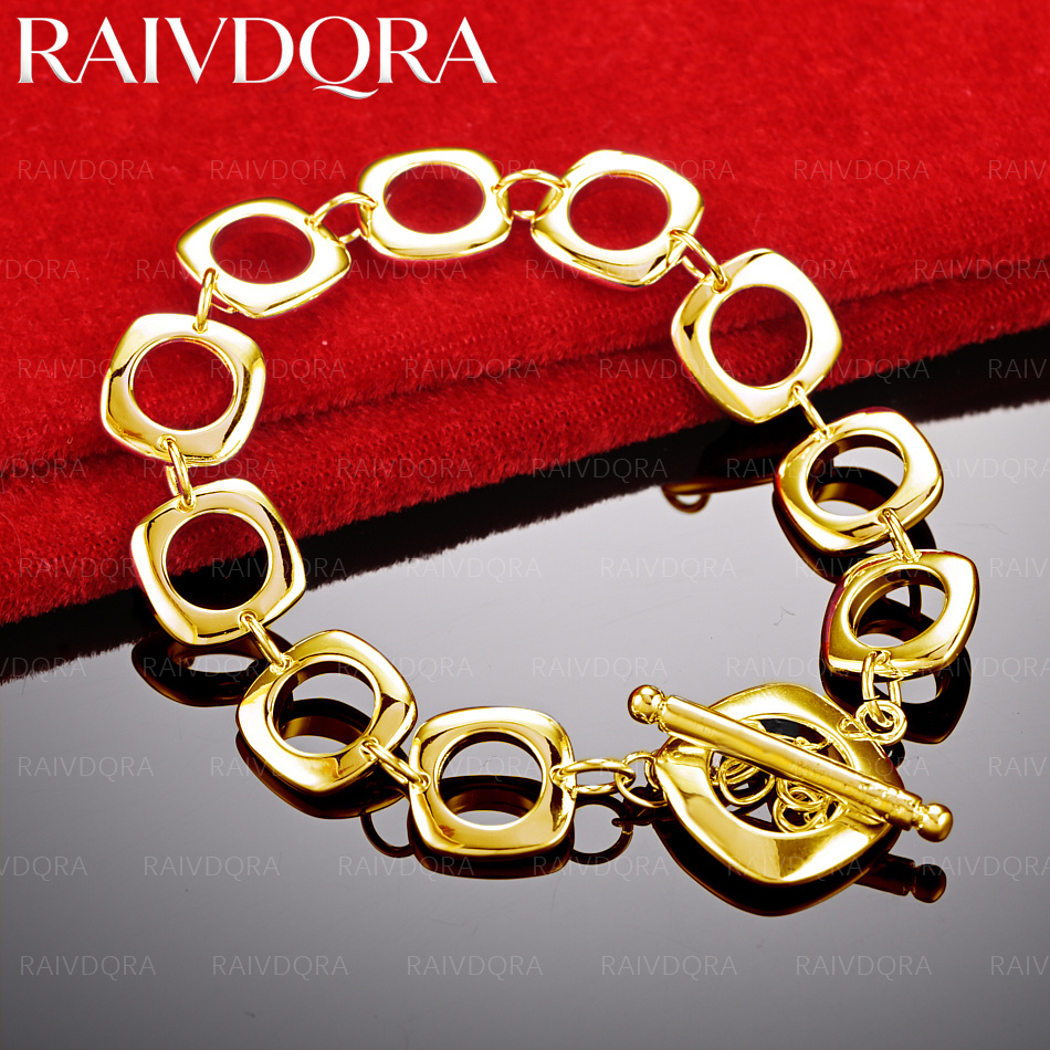 18K Gold Plated Round Chain Br - Men Accessories Chain And Bracelet reseña y precio