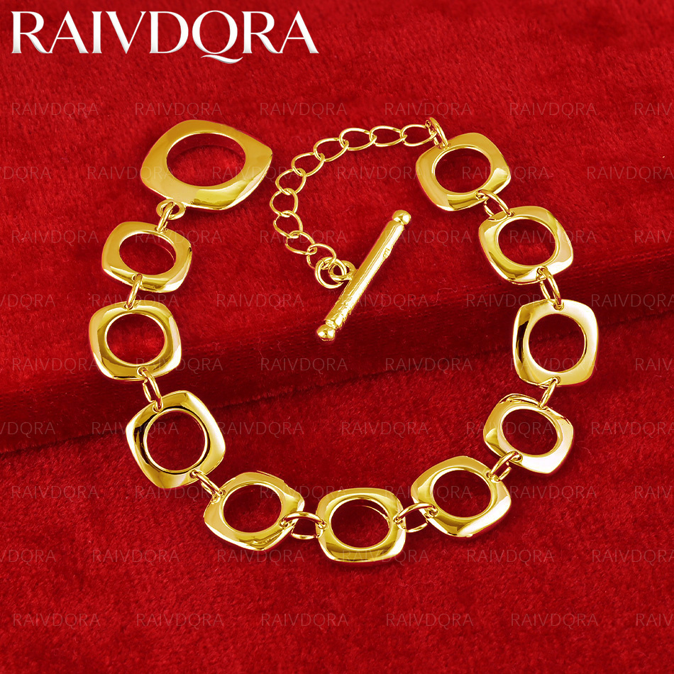 18K Gold Plated Round Chain Br - Men Accessories Chain And Bracelet reseña y precio