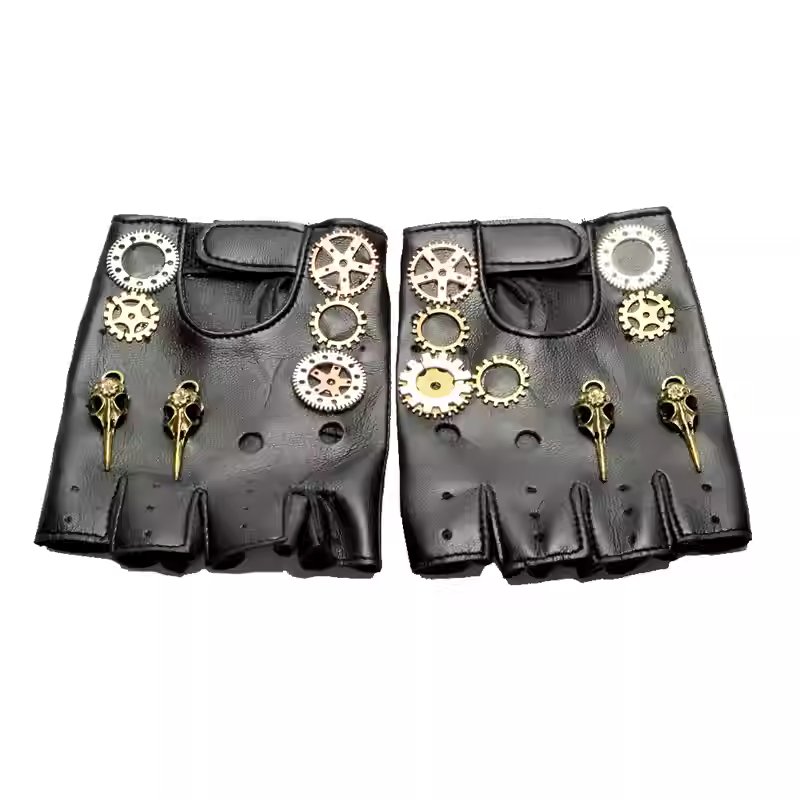 Steampunk PU Leather Fingerles - Men Accessories Fashion reseña y precio