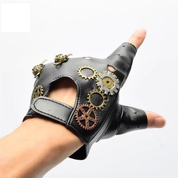 Steampunk PU Leather Fingerles - Men Accessories Fashion reseña y precio