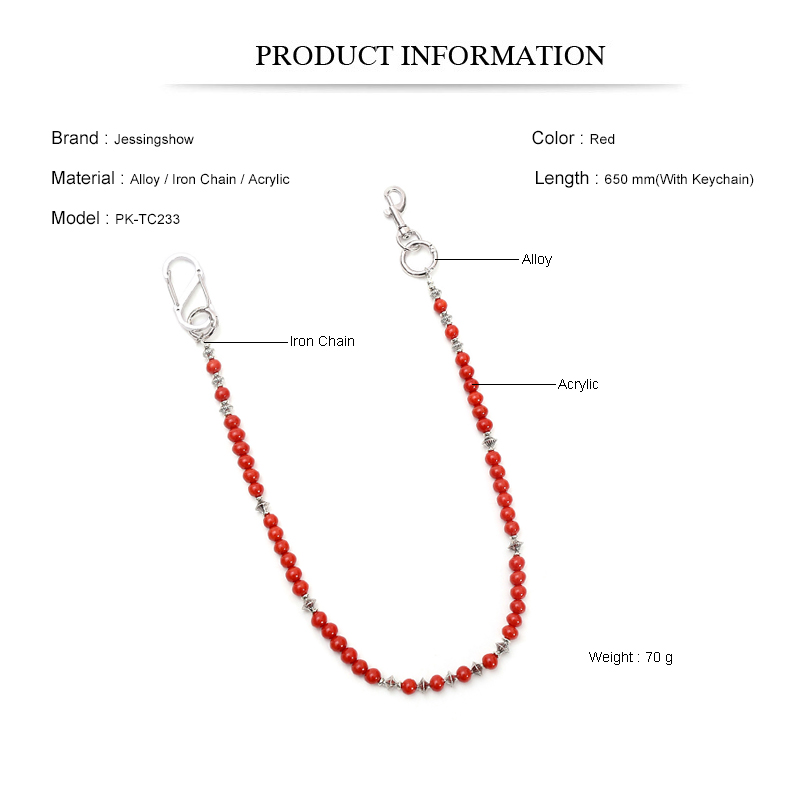 Hip Hop Punk Jean Chain Red Be - Men Accessories Pk reseña y precio
