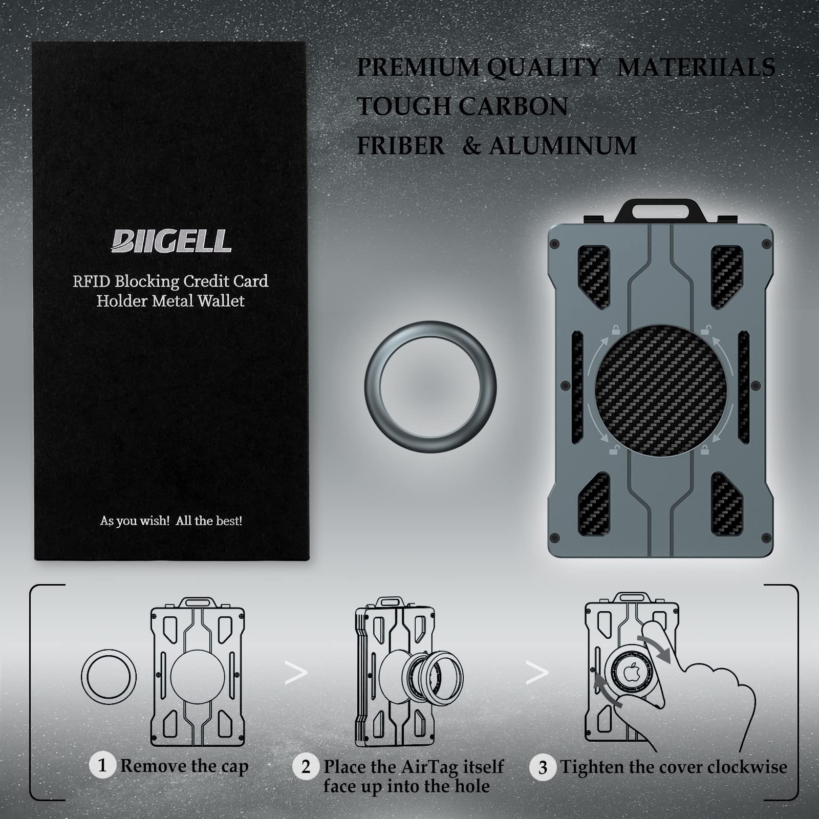 Air Tag Wallet for Men, Minima - Money Clip Slim reseña y precio