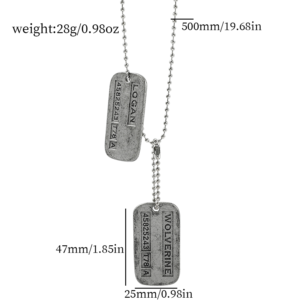 X-Men Wolverine Military Card  - Men Accessories Fashion reseña y precio