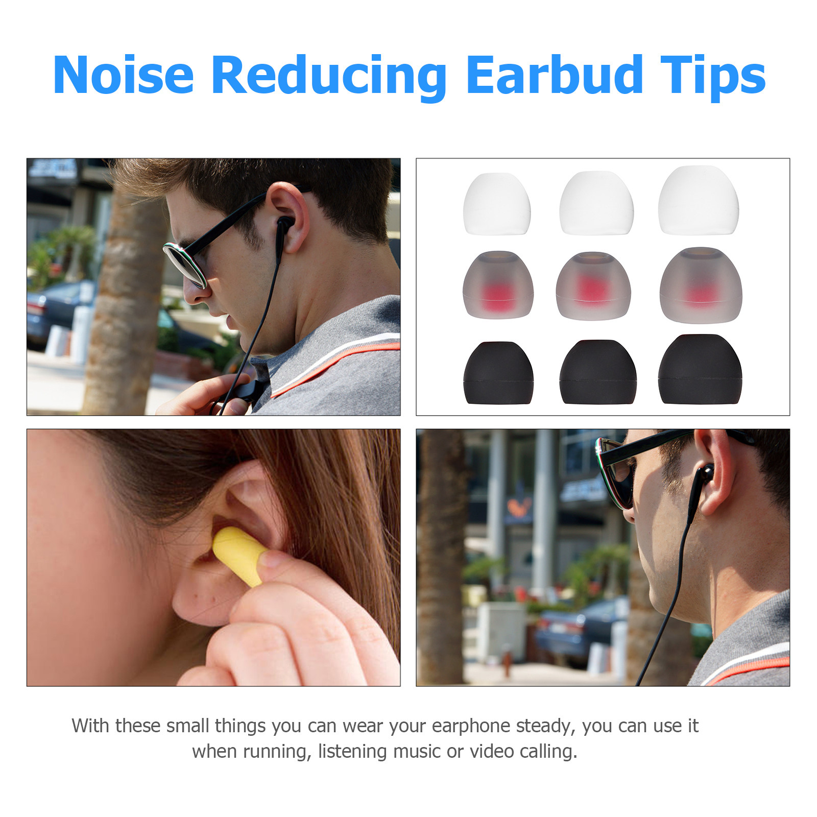 36Pcs Silicone Earphone Tips E - Men Accessories Tips reseña y precio
