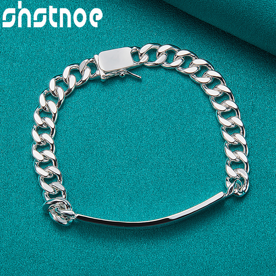 SHSTONE 925 Sterling Silver 2/ - Men Accessories Chain And Bracelet reseña y precio