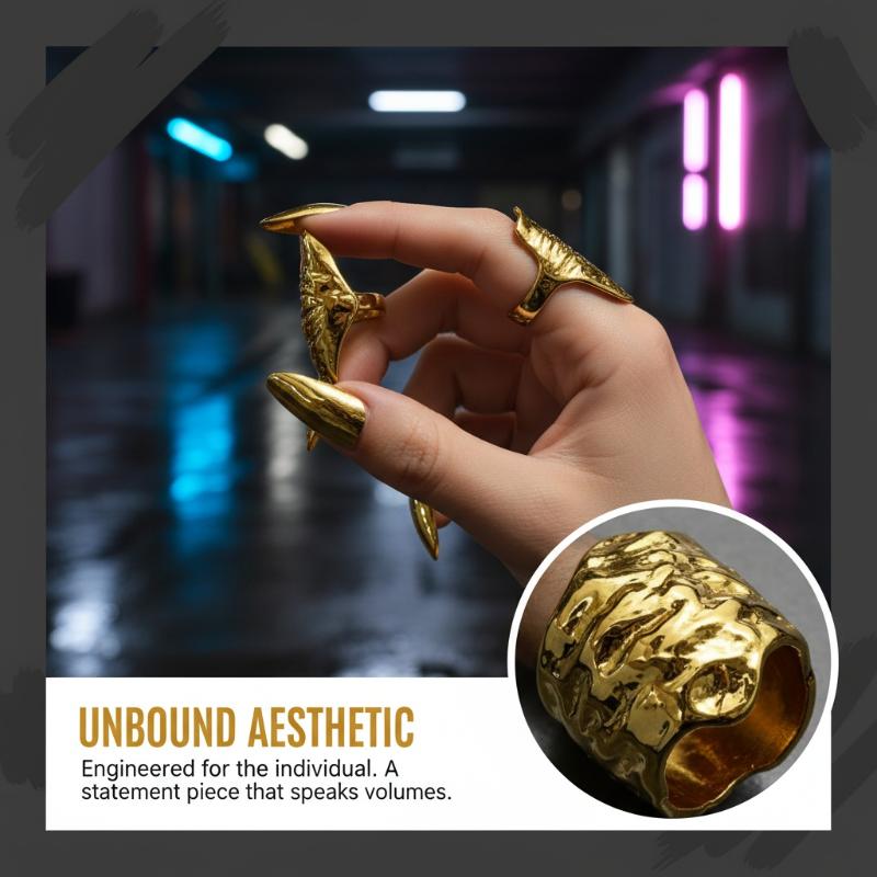 Punk Metallic Claw Nail Rings  - Men Accessories Tips reseña y precio