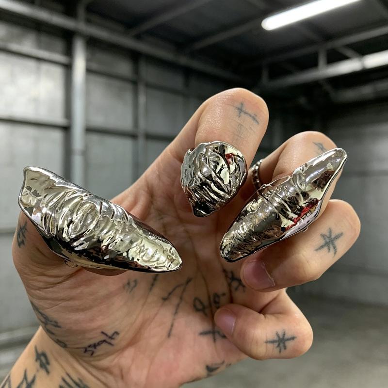 Punk Metallic Claw Nail Rings  - Men Accessories Tips reseña y precio